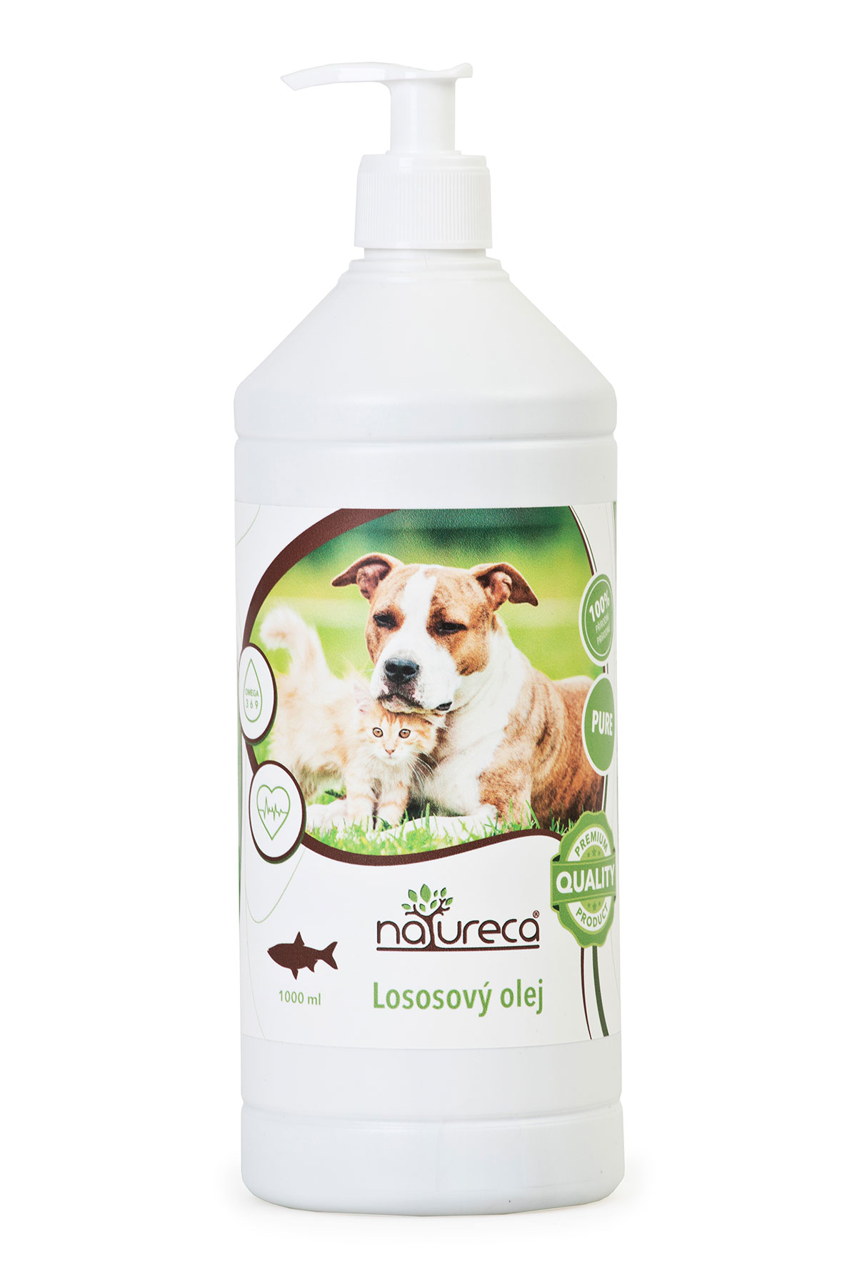 Lososový olej Natureca Pure 1L, EXPIRACE 20-10-2025