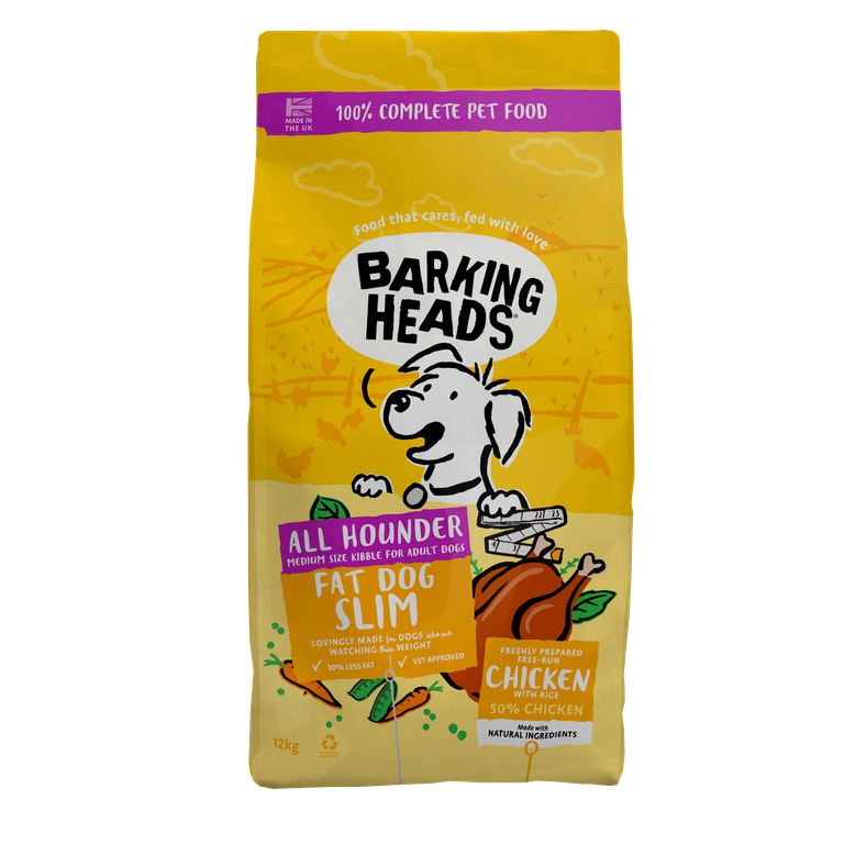 BARKING HEADS All Hounder Fat Dog Slim Chick 12kg, ! POŠKOZENÝ OBAL !