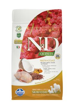 N&D GF Quinoa DOG Skin&Coat Quail & Coconut 800g