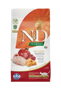 N&D GF Pumpkin CAT NEUTERED Quail & Pomegranate 1,5kg