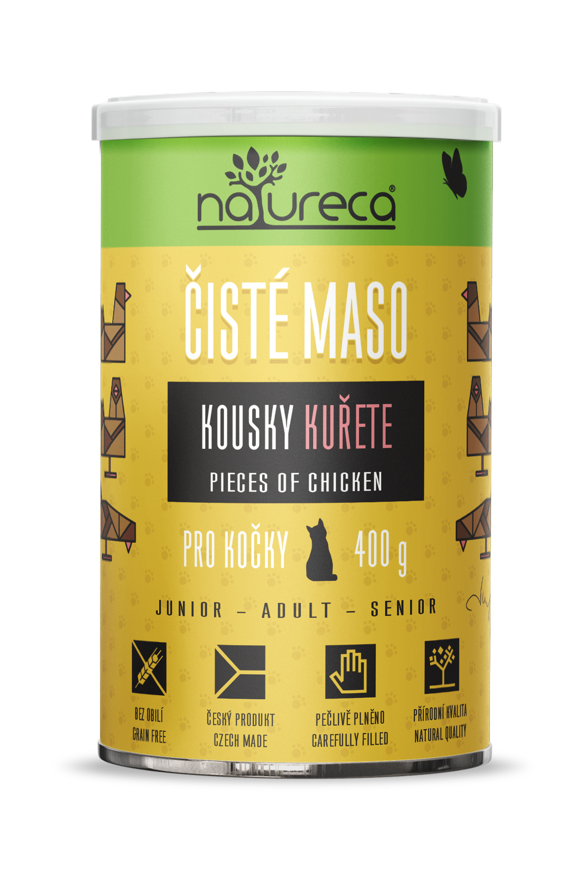 Kuřecí kousky 400g - Čisté maso pro kočky, konzerva