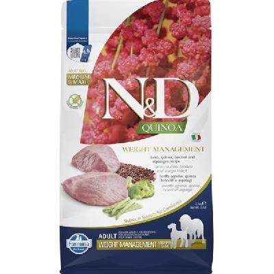 N&D Quinoa DOG Weight Management Lamb Adult M/L 2,5kg, EXPIRACE 28-07-2025