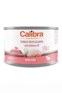 Calibra Cat  konz.Sensitive krůta a losos 200g