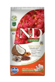 N&D GF Quinoa DOG Skin&Coat Herring & Coconut 7kg