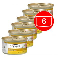 Konzerva Gourmet GOLD - paštika s kuřecím masem, 6 x 85g /5+1ZDARMA/