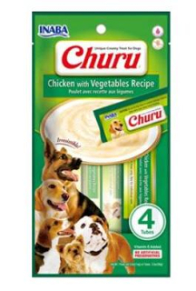Churu Dog Chicken with Vegetables 4x14g  !!! AKCE DO VYPRODÁNÍ ZÁSOB !!!