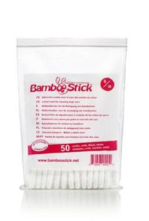 Tyčinky vatové BambooStick S/M pro čištění uší psů 50ks